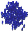 100, 4mm Faceted Transparent Cobalt Firepolish Beads